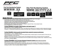 Thumbnail for PFC Brake Pads 0548.XX.16.44 - Part Number Explaination image