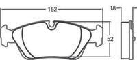 Thumbnail for PFC Brake Pads 0558.08.18.44 - Competition MotorsportPFC Brake Pads 0558.11.18.44 Pad Shape Image