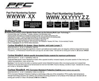 Thumbnail for Performance Friction PFC Brake Pad Shape 0776.08.17.44 Part number description Image