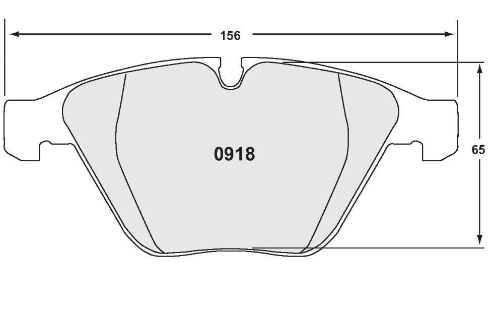 PFC Brake Pads 0918.08.19.44 Pad Shape Image