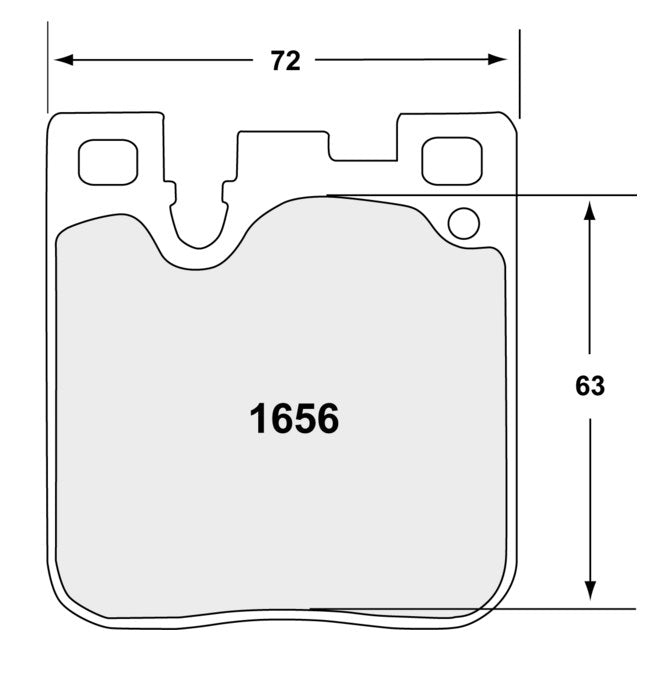 PFC Brake Pads 1656.11.16.44 Pad Shape Image