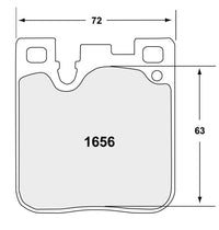 Thumbnail for PFC Brake Pads 1656.11.16.44 Pad Shape Image