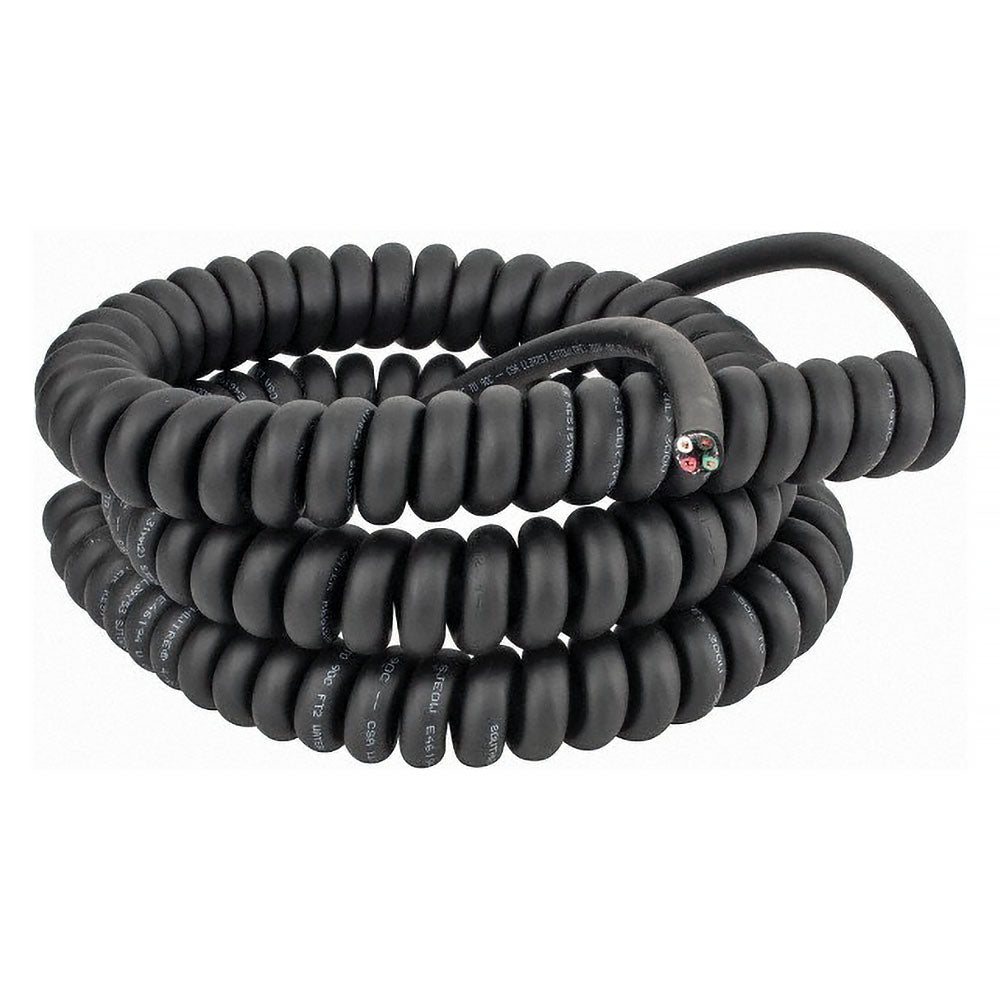 Racing Radios coiled 18 inch five-conductor cord for wiring steering wheel buttons