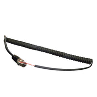 Thumbnail for Racing Radios Push-To-Talk harness with coiled cord and open-ended leads for custom race electronics integration