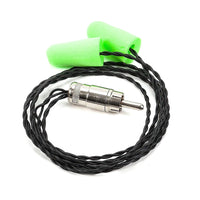 Thumbnail for Racing Radios foam ear buds with RCA male plug for European helmet audio systems