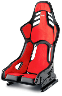 Thumbnail for recaro-podium-cf-alcantara-red-leather-black-Seat-Image