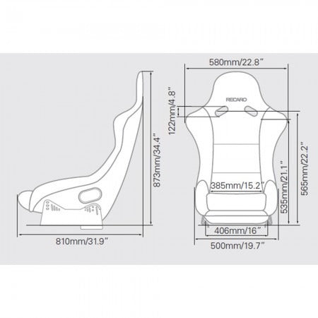 RECARO Pole Position SL Edition 2018 –  Racing Seat Limited Edition(pair only)