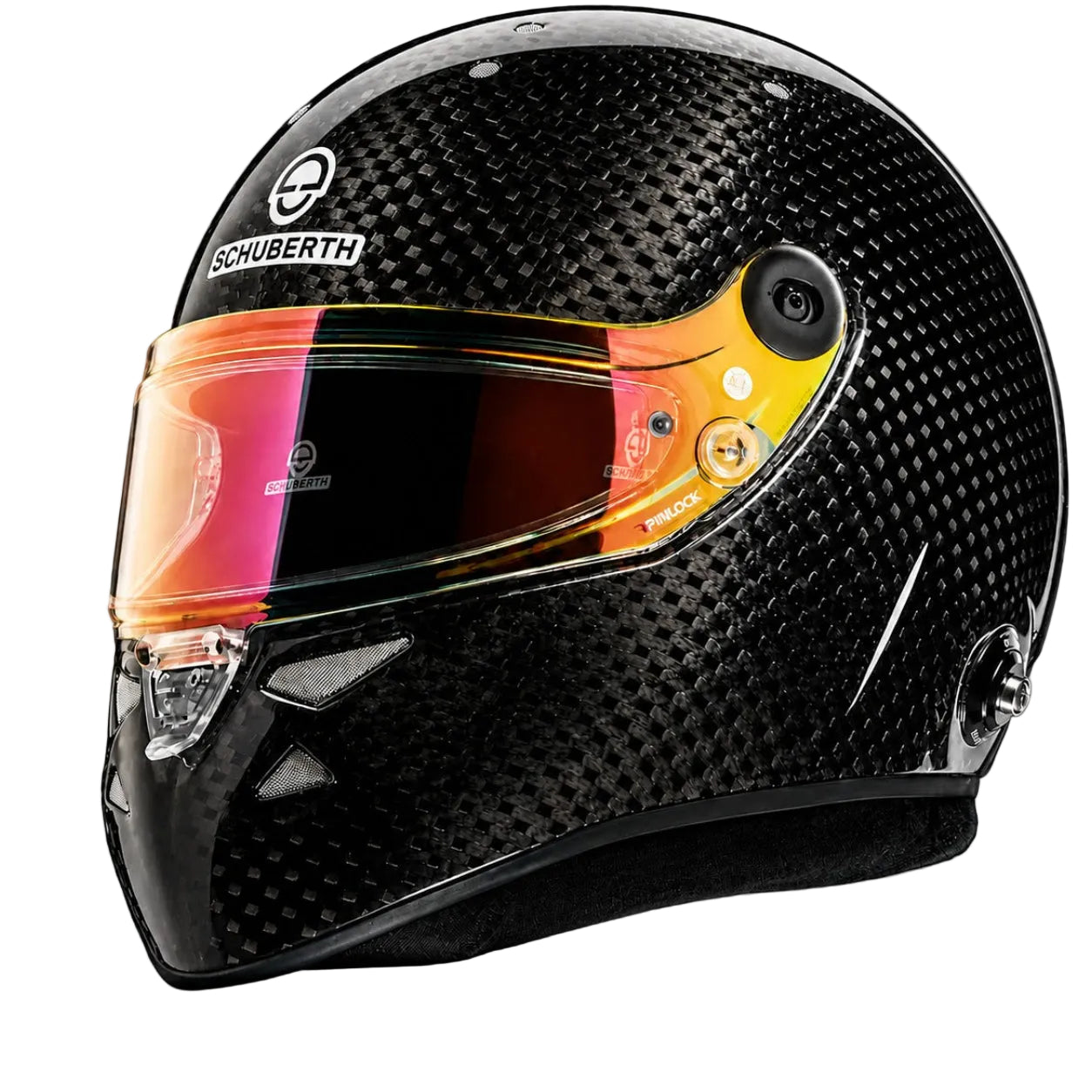 Schuberth SF4 8860-2018 Carbon Fiber Helmet main image with carbon shell and tinted visor