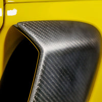 Thumbnail for Silver Rocket Dry Carbon Fiber Rear Side Air Intake Covers (Porsche GT4/GT4 RS)