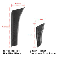 Thumbnail for Silver Rocket Dry Carbon Fiber Clubsport Dive Planes (Porsche 718/981/991/992)