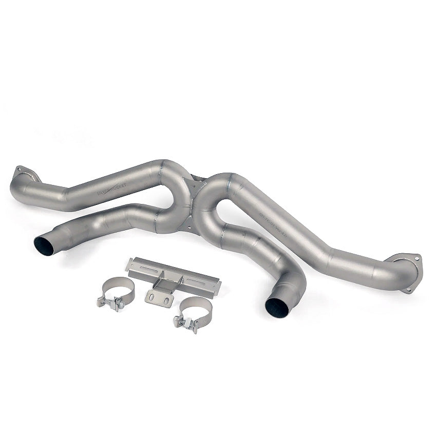 SilverRocket Titanium Ultralight Race Pipe for Porsche GT4 RS