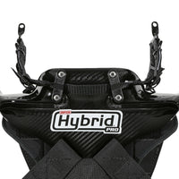 Thumbnail for Close-up of Simpson Hybrid Pro Head and Neck Restraint Carbon Fiber Shell and Tether Mounts