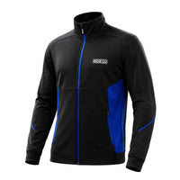 Thumbnail for Sparco full zip jacket in navy and black with front zipper and Sparco chest logo