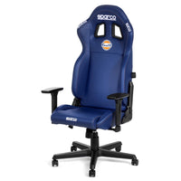 Thumbnail for Sparco Gulf Icon Chair shown at an angle with visible side bolsters and adjustable armrests