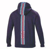 Thumbnail for Navy blue hoodie with 'Martini Racing' logo on the back against a white background