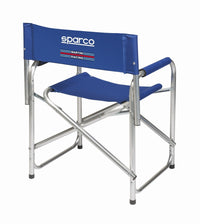 Thumbnail for Blue folding chair with Sparco and Martini Racing branding on a white background