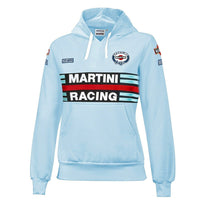 Thumbnail for Light blue hoodie with Martini Racing logo on a white background