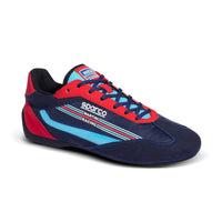 Thumbnail for parco S-Drive Martini Racing Shoe – Angled front view with Martini stripes and bold laces