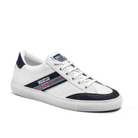 Thumbnail for Angled front view of Sparco S-Time Martini Racing shoe with lace and toe detailing