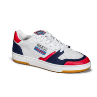 Thumbnail for Angled front view of Sparco S-Urban Martini Racing shoe highlighting red, blue, and white detailing