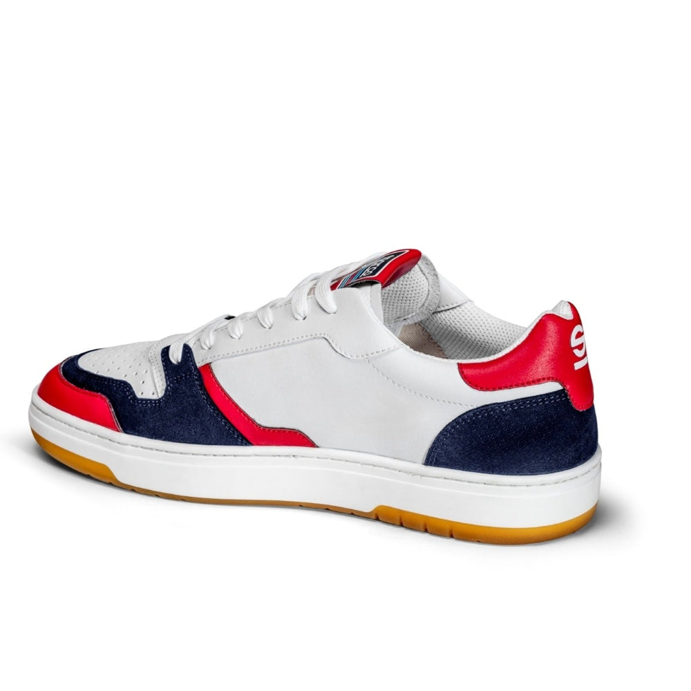 Rear view of Sparco S-Urban Martini Racing shoe showing heel construction and S logo