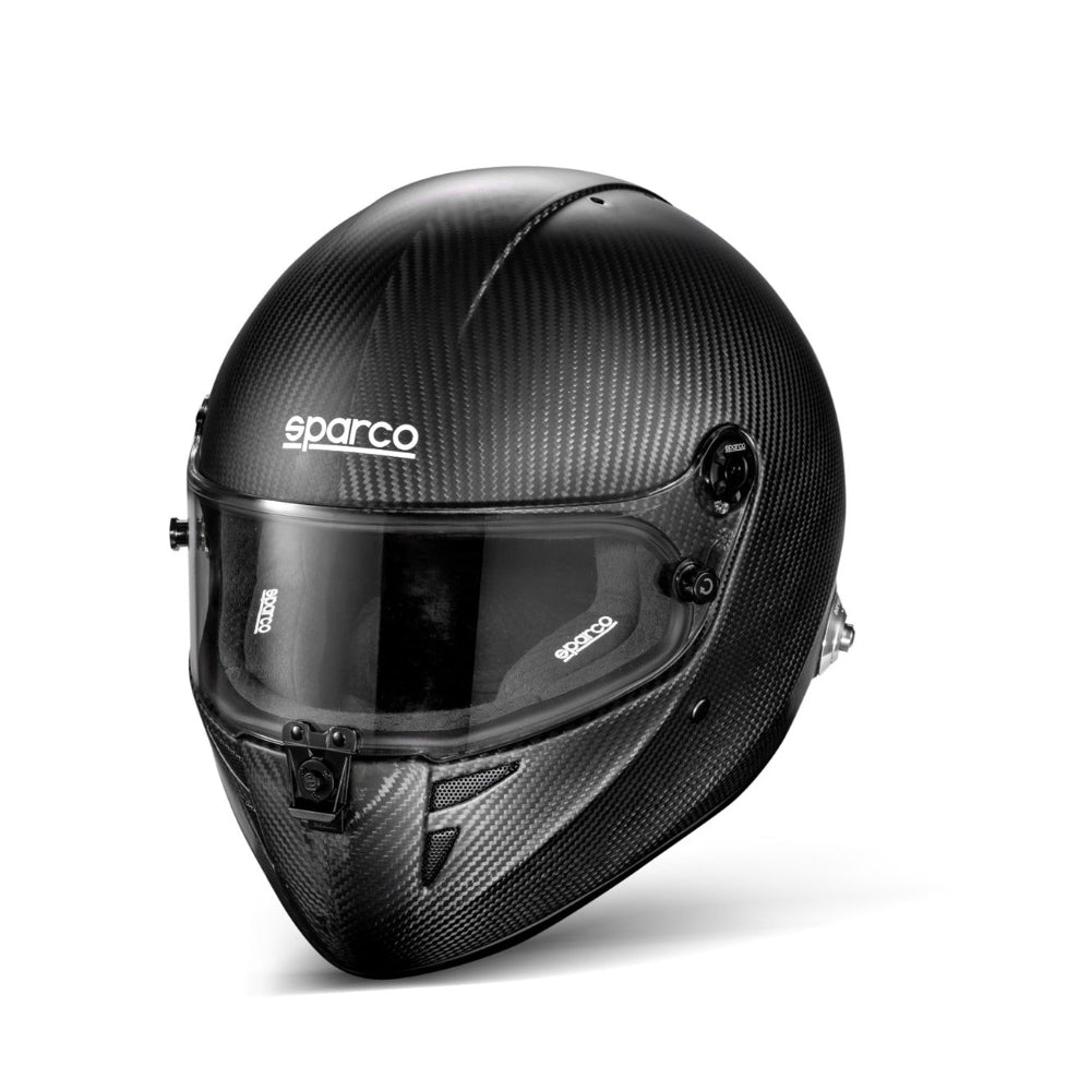 parco Stealth RF Carbon racing helmet right side angled profile with clear visor