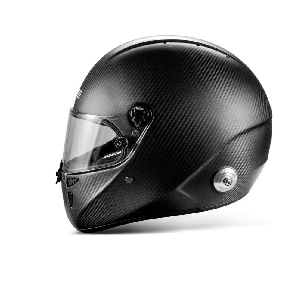 Sparco Stealth RF Carbon racing helmet right side profile 
