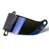 Thumbnail for Sparco Stealth RF helmet shield with blue Spectrum mirror finish for glare reduction and a sleek look