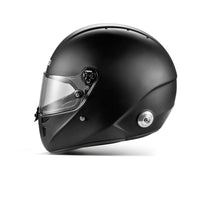 Thumbnail for Sparco Stealth RF SA2025 matte black racing helmet left side profile