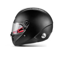 Thumbnail for Sparco Stealth RF SA2025 matte black racing helmet right side profile