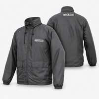 Thumbnail for Sparco Windbreaker Jacket front and back view in dark grey