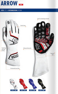 Thumbnail for sparco_arrow_k_kart_glove_Sale_Image