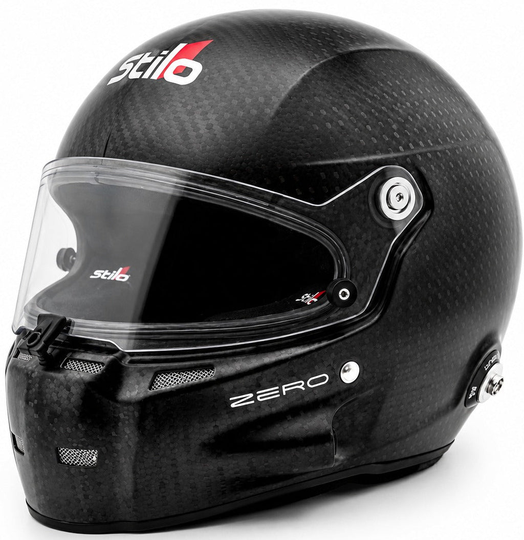 Stilo ST5 Zero GT Carbon Fiber Racing Helmet in left-side profile view