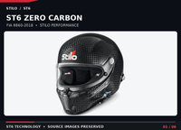 Thumbnail for Stilo ST6 GT ZERO 8860-2018 Carbon Fiber Helmet