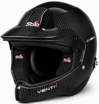 Thumbnail for Stilo Venti4 WRC Carbon Fiber SA2025 racing helmet front-left product image on white background