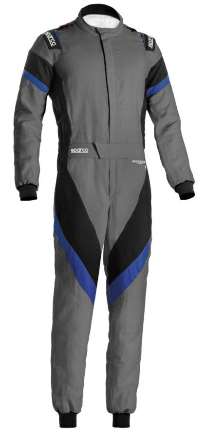 SPARCO VICTORY 2.0 RACE SUIT GRAY / BLUE FRONT IMAGE