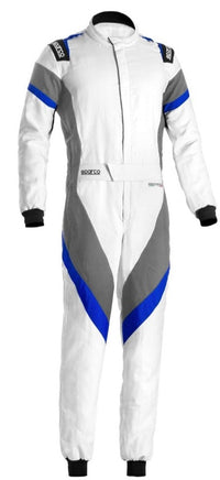Thumbnail for SPARCO VICTORY 2.0 RACE SUIT WHITE / BLUE FRONT IMAGE