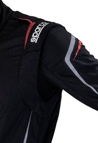 Thumbnail for Sparco Prime Fire Race Suit black closeup image