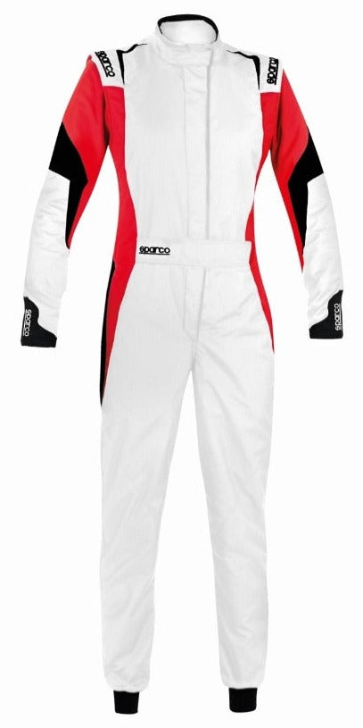 Sparco Ladies Competition Race suit White / Red Front Image