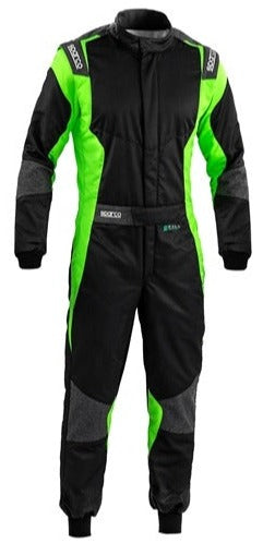 Sparco Futura Racing Suit Black / Green Front image
