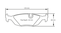 Thumbnail for Pagid Racing Brake Pads No. 1141