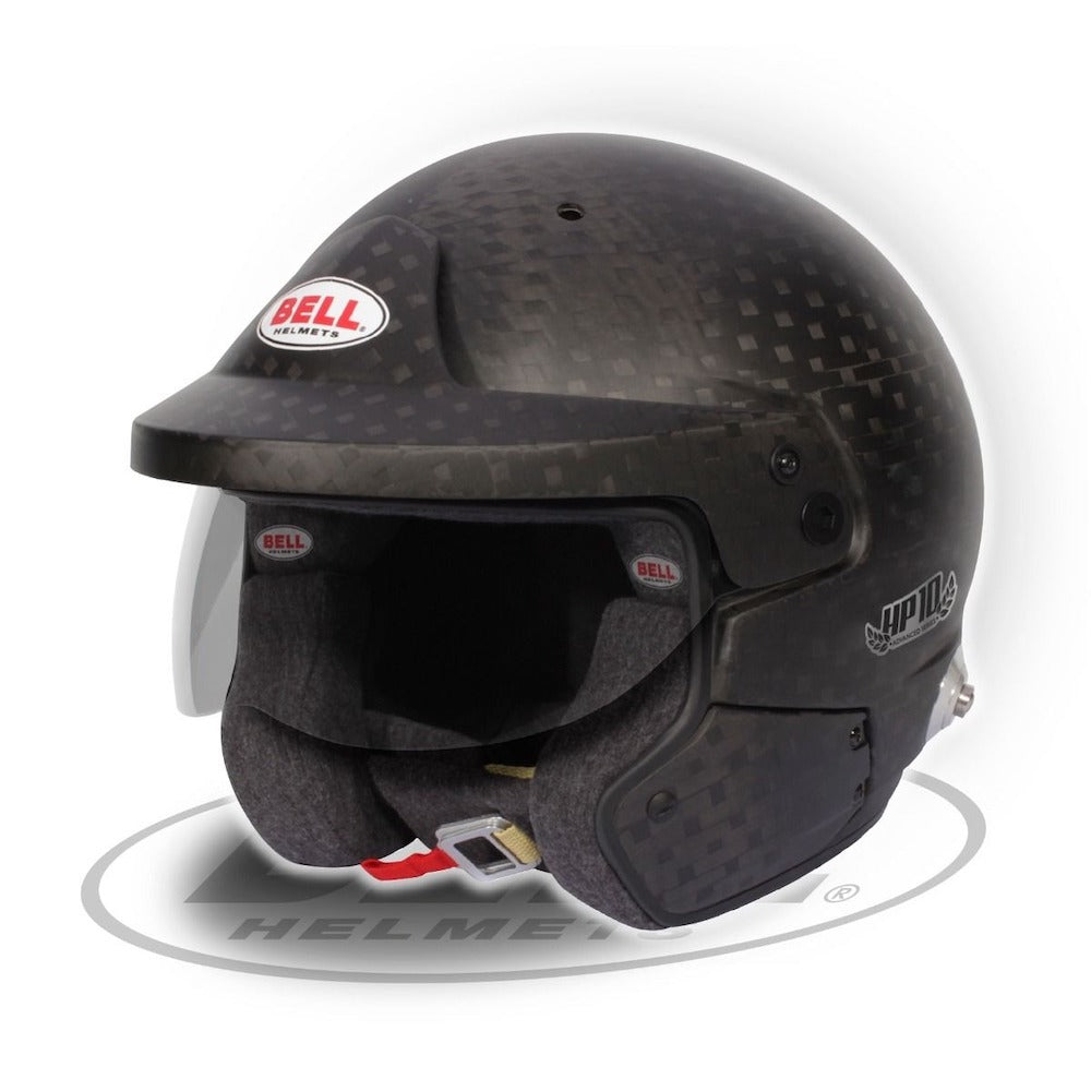 "Bell HP6-10 helmet showcasing advanced safety features, perfect for motorsports enthusiasts IMAGE