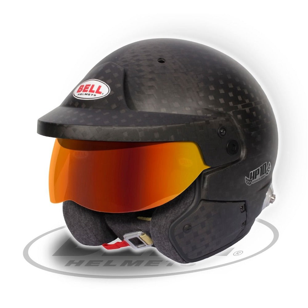 Experience top-tier protection on the track with the Bell HP6-10 motorsports helmet IMAGE