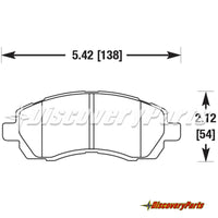 Thumbnail for Carbotech 1999-2001 Subaru Impreza Front Pads (NON-RS)
