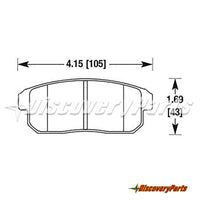 Thumbnail for Carbotech CT900 Rear Brake Pads - Nissan Sentra