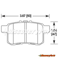 Thumbnail for Carbotech CT1336 Brake Pads | Honda & Acura Rear