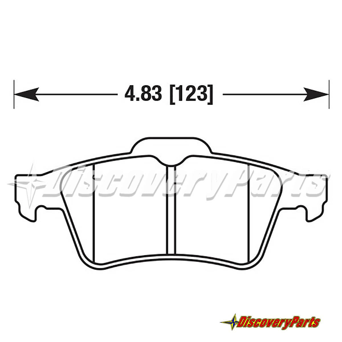 Carbotech CT1095 Rear Brake Pad Set - Focus RS-ST & MazdaSpeed 3