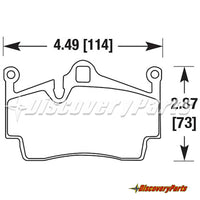Thumbnail for Carbotech CT1134 Brake Pads Porsche 997-987-991-981 Rear