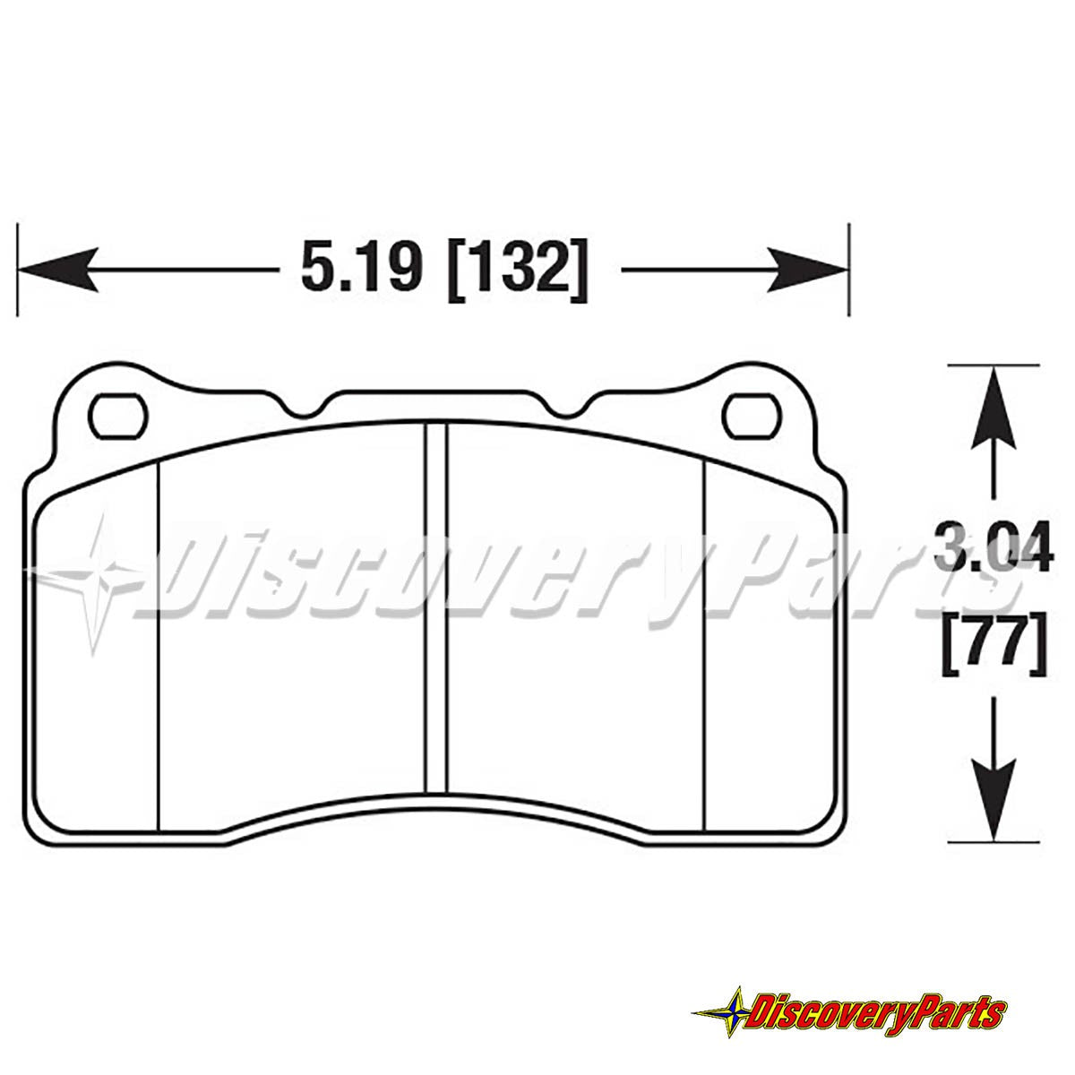 Carbotech CT1001A Brake Pads Brembo Calipers