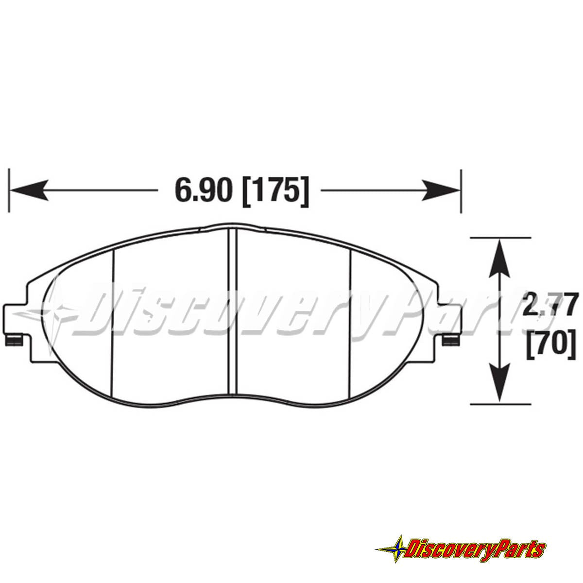 Carbotech CT1633 VW Front Caliper Brake Pads